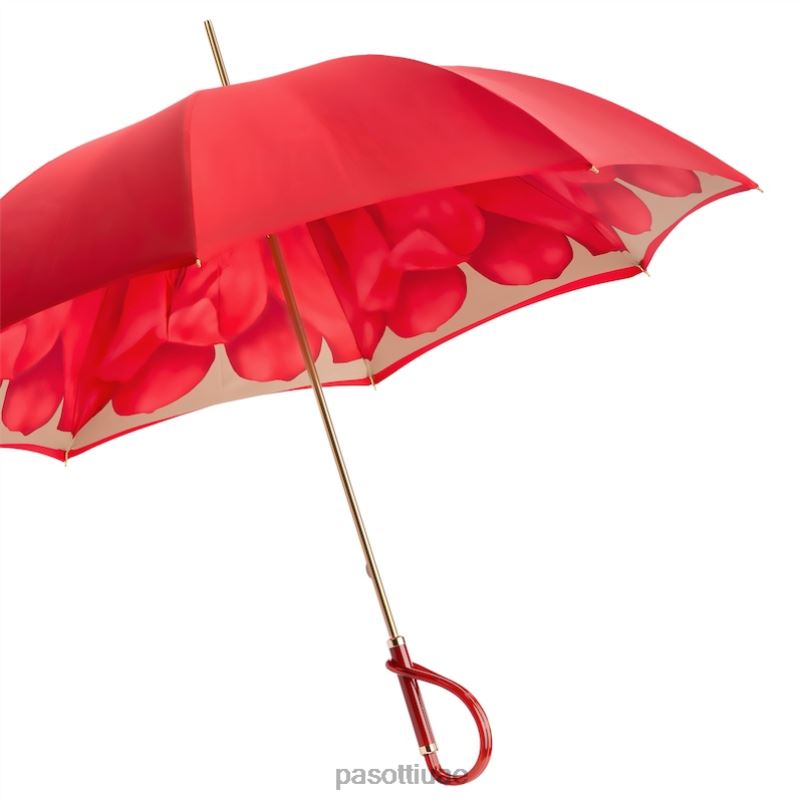 مظلة | 189 21065-21 أ - مظلة داليا حمراء، قماش مزدوج PASOTTI Z446V331